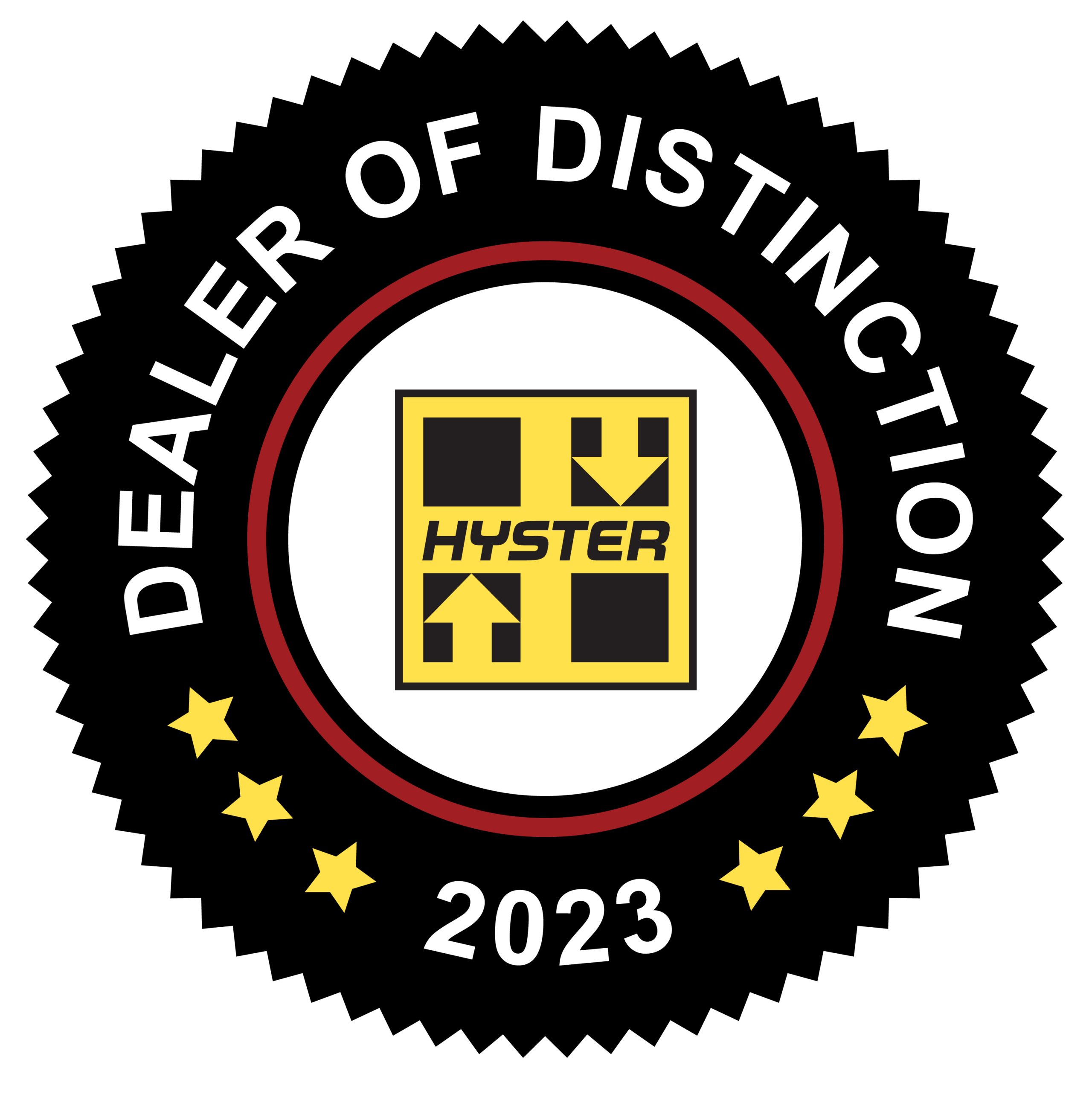 Hyster 2023 Dealer of Distinction Logo