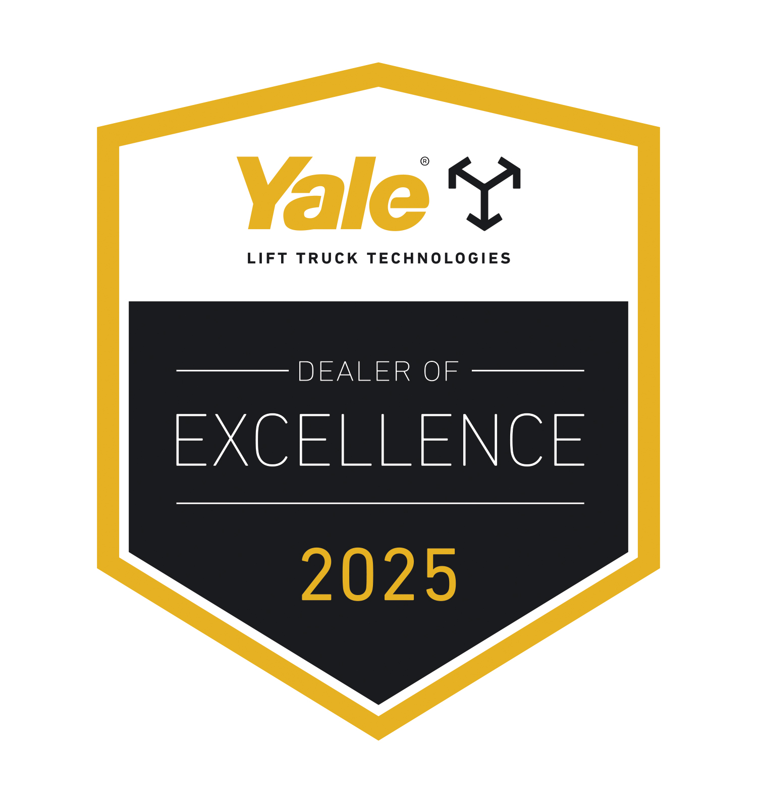 Yale 2025 Dealer of Excellence logo outlined