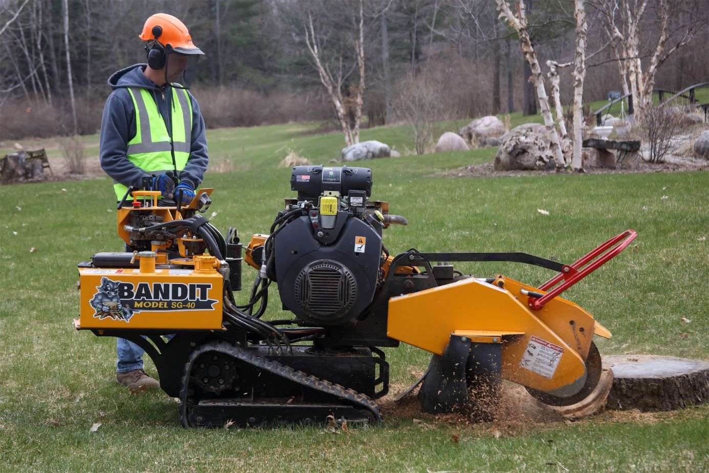 stump grinder bandit SG40 tracked